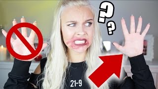 GANZES Make-up mit der ANDEREN HAND schminken - Geht das ? 😱 | Dagi Bee