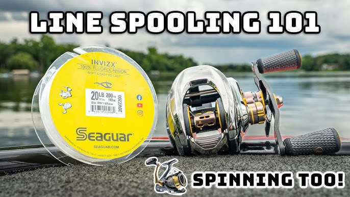 How To Put Line On A BAITCASTER FISHING Reel. 