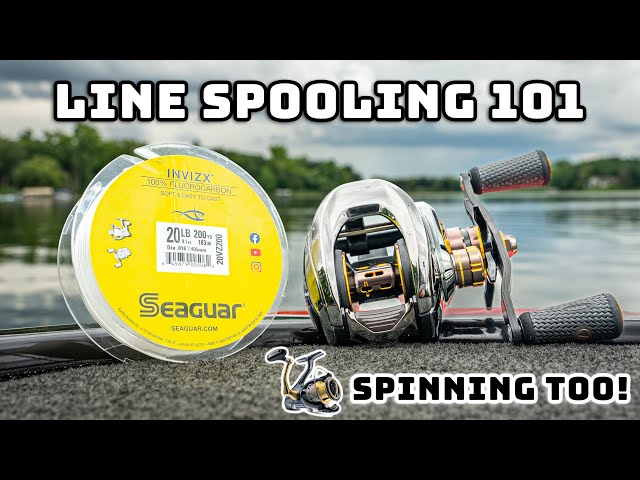 How To Spool Fishing Line On Reels (Spinning & Baitcasting) 