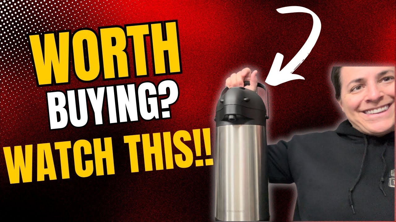 Review of Coffee Carafe with Pump - 101oz / 3L Airpot