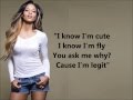 Nicki Minaj - I'm Legit ft. Ciara (Lyrics)