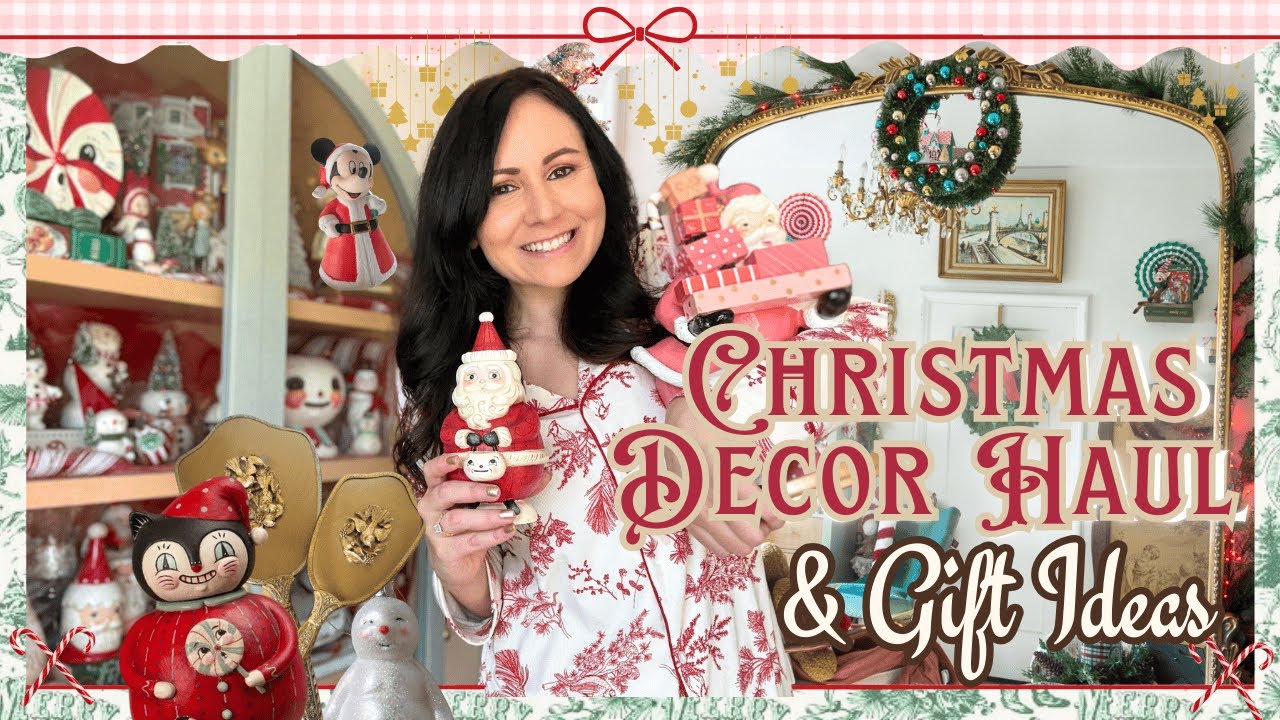 РОЖДЕСТВЕНСКИЙ ШОПИНГ + ИДЕИ ПОДАРКОВ ДЛЯ ВИНТАЖНОГО ДЕКОРА ДЛЯ ДОМА 2025 | Джоанна Паркер и другие!