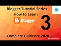 Create FREE BLOG & Earn Money Online Urdu/Hindi || Blogger Tutorial Series 2020 Part 3