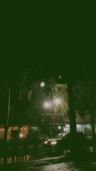 aesthetic video jalan habis hujan