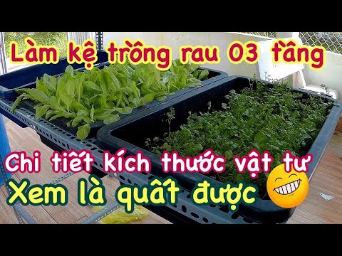 Video Hướng dẫn làm kệ trồng rau bằng sắt V lỗ chi tiết cho... - youtube