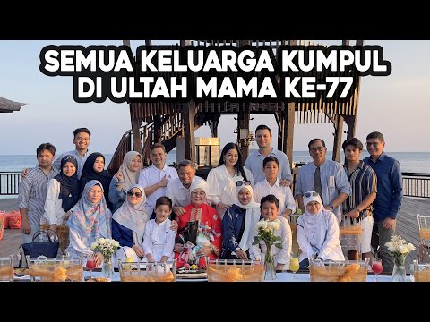 ALL THE FAMILY GATHERED FOR MOM'S 77TH BIRTHDAY