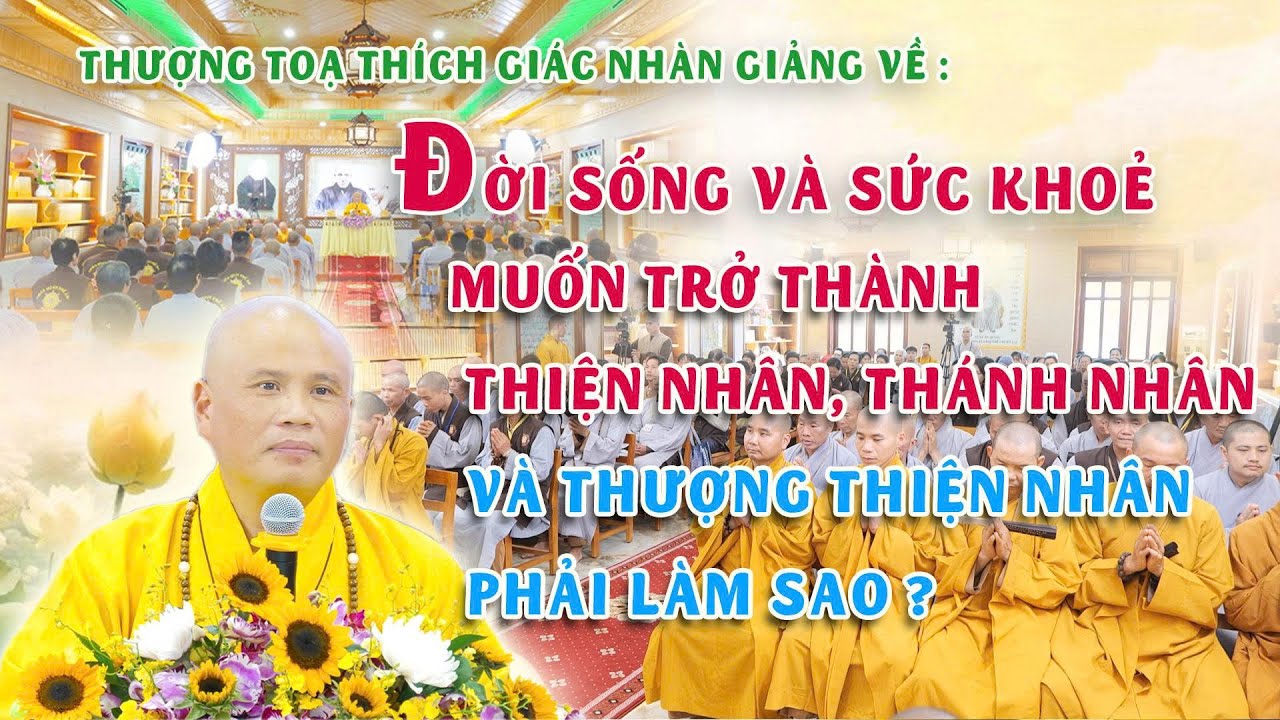 MUỐN TRỞ THÀNH THIỆN NHÂN, THÁNH NHÂN VÀ THƯỢNG THIỆN NHÂN PHẢI LÀM SAO ? - TT.THÍCH GIÁC NHÀN GIẢNG