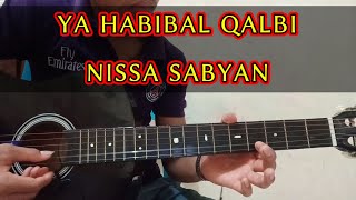 cara main gitar melodi YA HABIBAL QALBI NISSA SABYAN