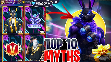 Top 10 Myths😱 Galaxy Bunny Prime Level 8 FREE FIRE ID🤯🔥 ₹10,00,000 wasted - Garena Free Fire
