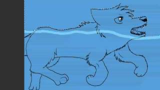 Swimming Wolf -request-