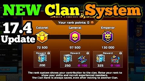 NEW CLAN RANK SYSTEM and Rewards | Pixel Gun 3D 17.4. Update