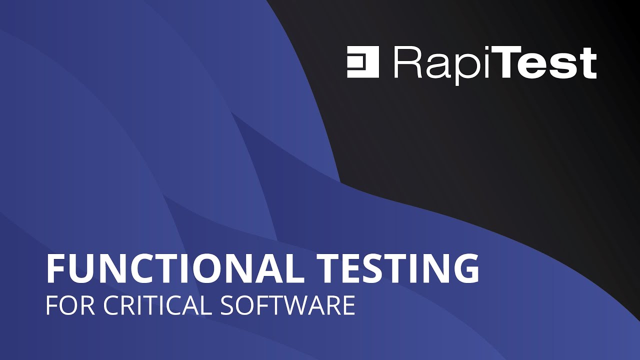 Functional testing with RapiTest - YouTube