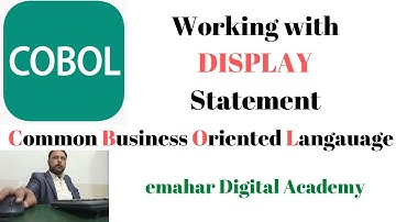 Working with DISPLAY|COBOL