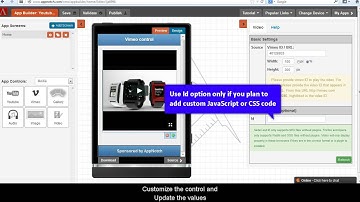 How-To use Vimeo control in AppNotch
