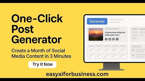 Automate Your ENTIRE Social Media with AI in MINUTES and save HOURS