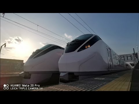 両者10分遅延 特急ひたち13号&26号 新地駅列車交換 東北DCラッピング車