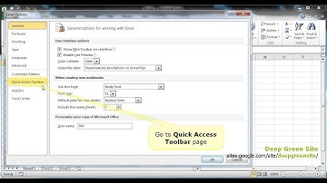MS Excel 2010 / How to add button to Quick Access Toolbar