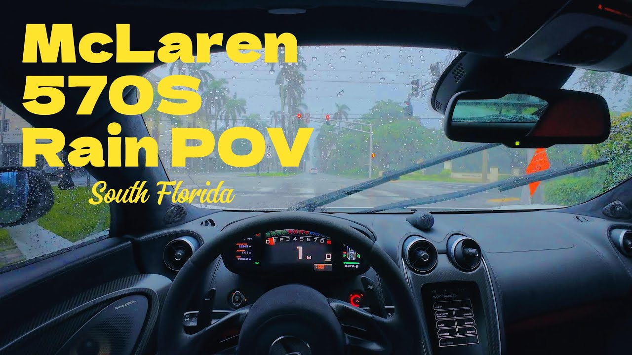 McLaren 570s POV: Rainy Sunday Morning in South Florida
