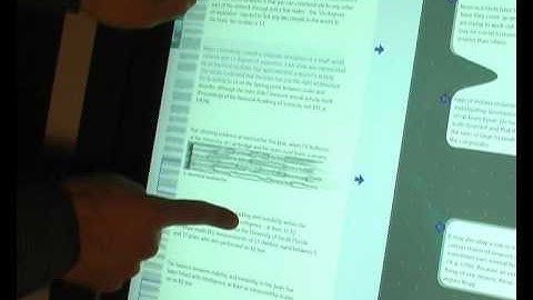 LiquidText Multitouch Document Manipulator