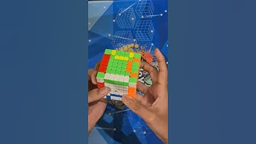 Superflip pattern on 7x7 cube #Firstshort #7x7