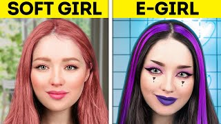 SOFT GIRL VS. E-GIRL || Gorgeous TIK TOK Trends With Jewelry, Clothes, Makeup And Lifestyle screenshot 5