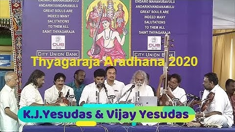 K J Yesudas Live 173rd Thyagaraja Aradhana - NagumOmu GanalEni Aabheri