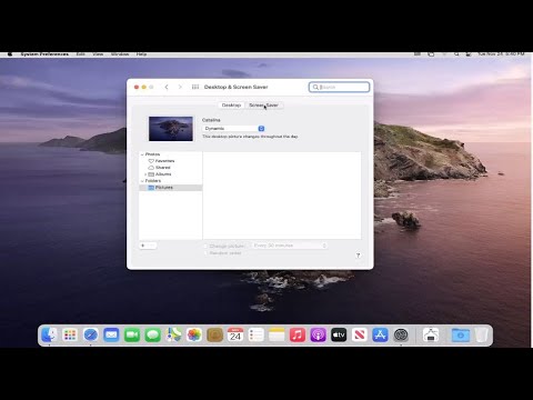 mac screen saver start after never