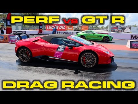 675hp-amg-gt-r-vs-640hp-lamborghini-huracan-performante-spyder-1/4-mile-drag-racing-at-fuel-run