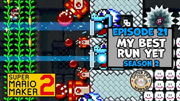 Episode 21: Swinging Along 🎯 S2 E21 (No-Skip Endless Expert In Mario Maker 2 | Nintendo Switch)