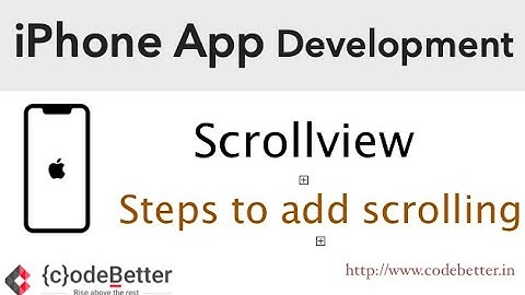 Scrollview | How to add scrolling in iphone app | iPhone App Development