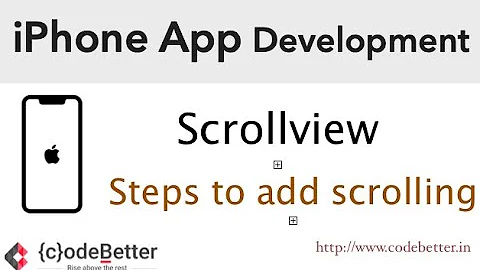 Scrollview | How to add scrolling in iphone app | iPhone App Development