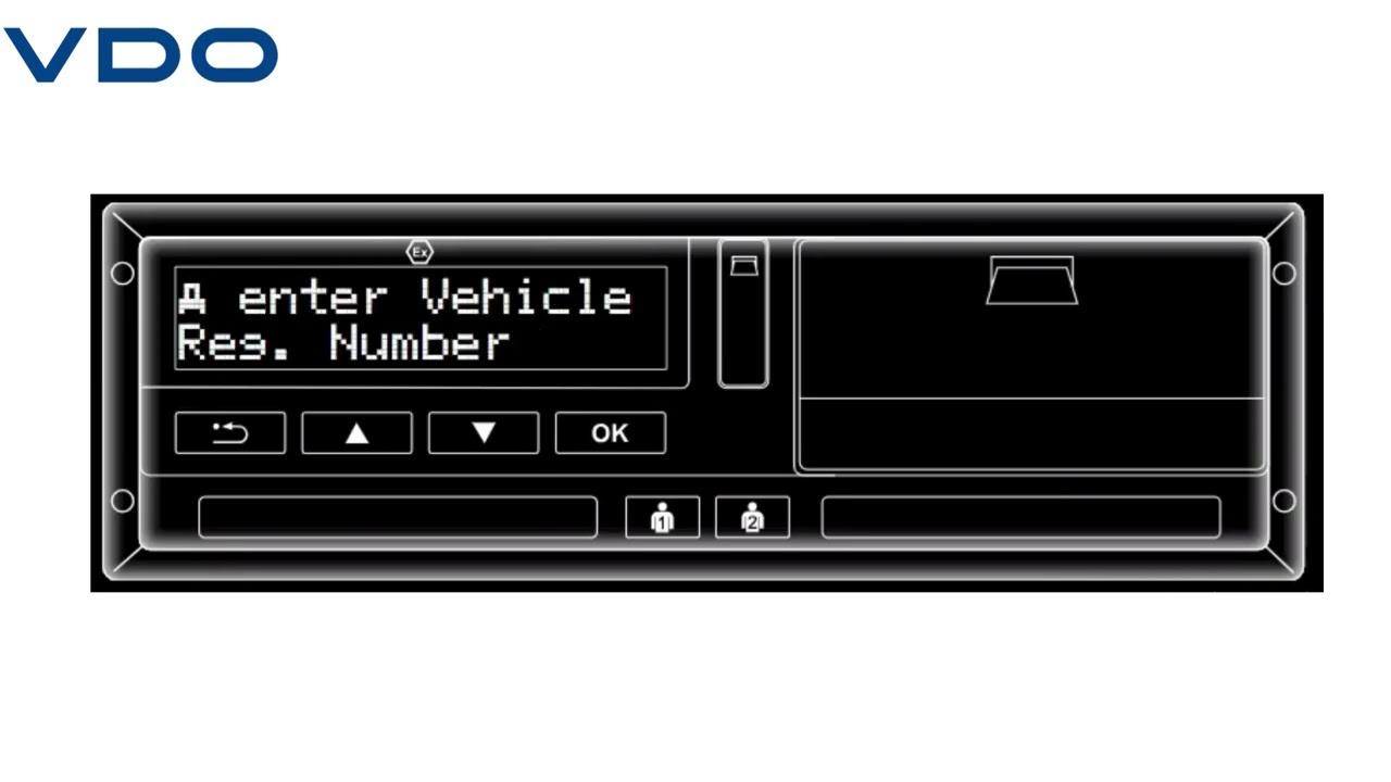 Locking in a company card on a VDO Tachograph
