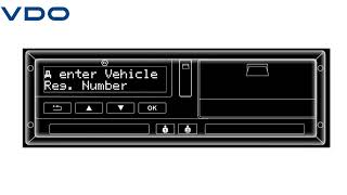 Locking in a company card on a VDO Tachograph