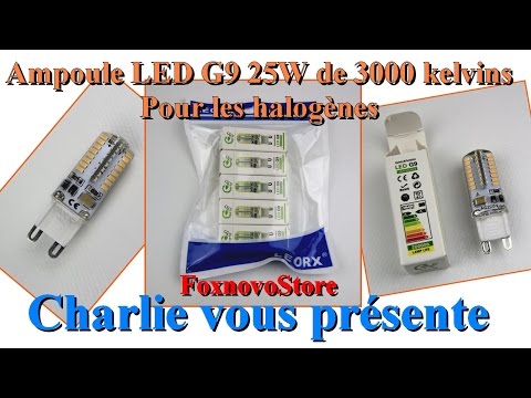 NOUVELLES AMPOULES LED G9 25W 3000K POUR VOS LAMPES HALOGÈNES FoxnovoStore