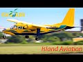 Islander Action !!! SVG Air Britten Norman Islander arrival into St. Kitts Airport