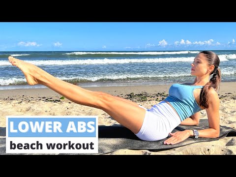 LOWER ABS / beach workout / Baltic Sea / Juli Kruchkova
