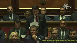 Crisi di governo, Giuseppe Conte parla in Senato: il discorso integrale