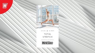 TOTAL STRETCH с Екатериной Малыгиной | 10 февраля 2021 | Онлайн-тренировки World Class