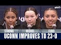 Azzi Fudd, Sarah Strong and Kayleigh Heckel on UConn's big second-half vs Tennessee