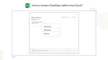 How to remove ChartExpo add-in from Excel?