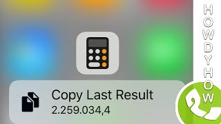 Fast COPY/PASTE  the CALCULATOR result with 3D Touch - How-to video screenshot 4