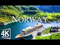 FLYING OVER Norway - Relaxing Music With Beautiful Natural Landscape (Videos 4K)