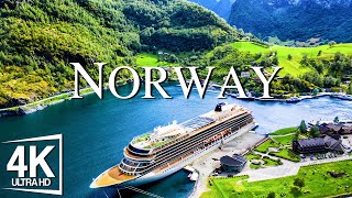 FLYING OVER Norway - Relaxing Music With Beautiful Natural Landscape  (Videos 4K)