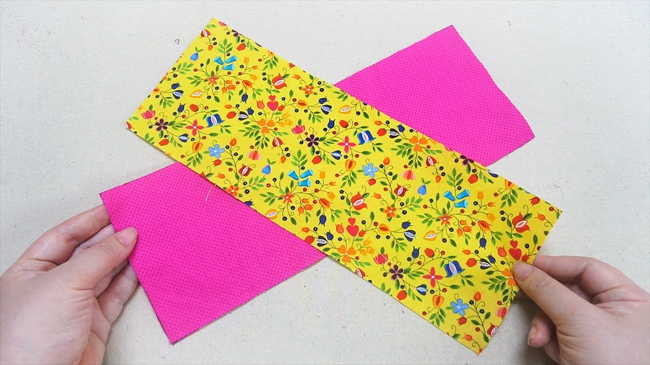 2 Ideas sewing leftover pieces of fabric and scraps 💟 Sewing with