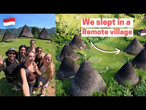 We Stayed in a REMOTE Village, Wae Rebo Village, Flores Indonesia  - Vlog #18 - Janine Freuling