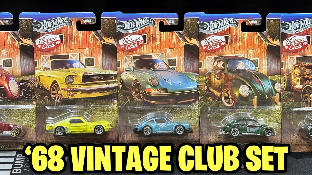 NEW! Vintage Club Set | Hot Wheels Silver Series | UNCARDED REVIEW