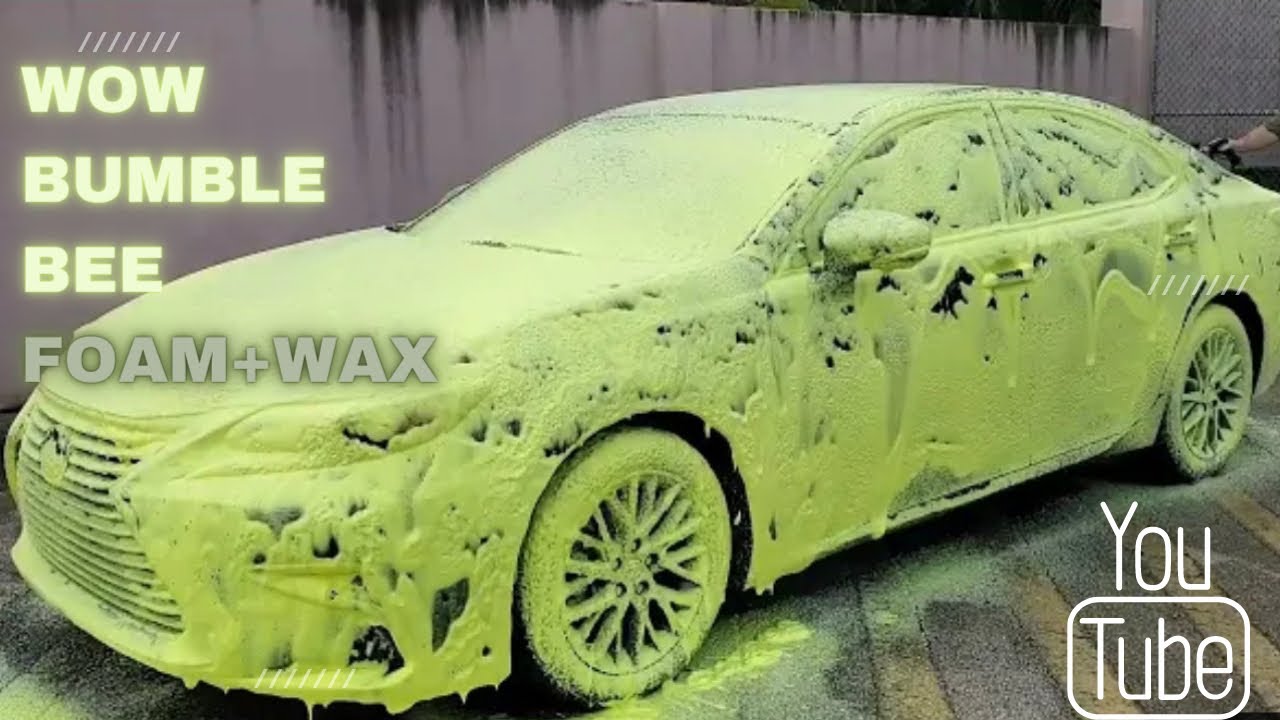 WOW wash on wheels supplies Bumble Bee car wash - YouTube