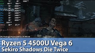 Sekiro Shadows Die Twice AMD Ryzen 5 4500U Vega 6 - Gameplay Benchmark Test