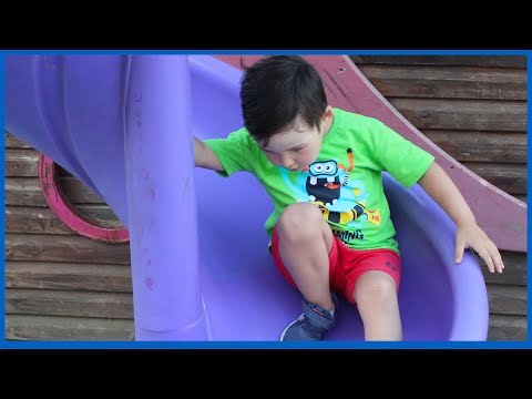 BaBaLu Active Play Park. Amusement & Theme Parks. Huge slide in the world. Sliding down.