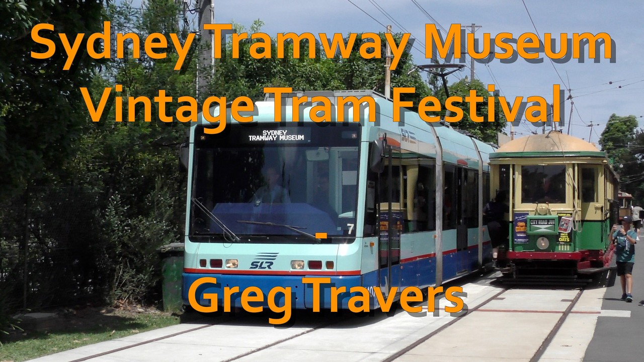 Sydney Tramway Museum - Vintage Tram Festival - February 2026 featuring passing trains and Variotram